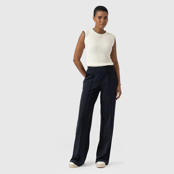 Keller Wide Leg Pant - Navy | Saint + Sofia