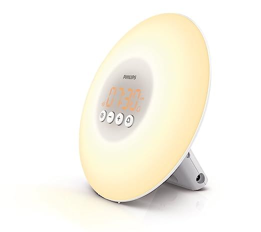 Philips Wake-Up Light Alarm Clock with Sunrise Simulation, White (HF3500/60) | Amazon (US)