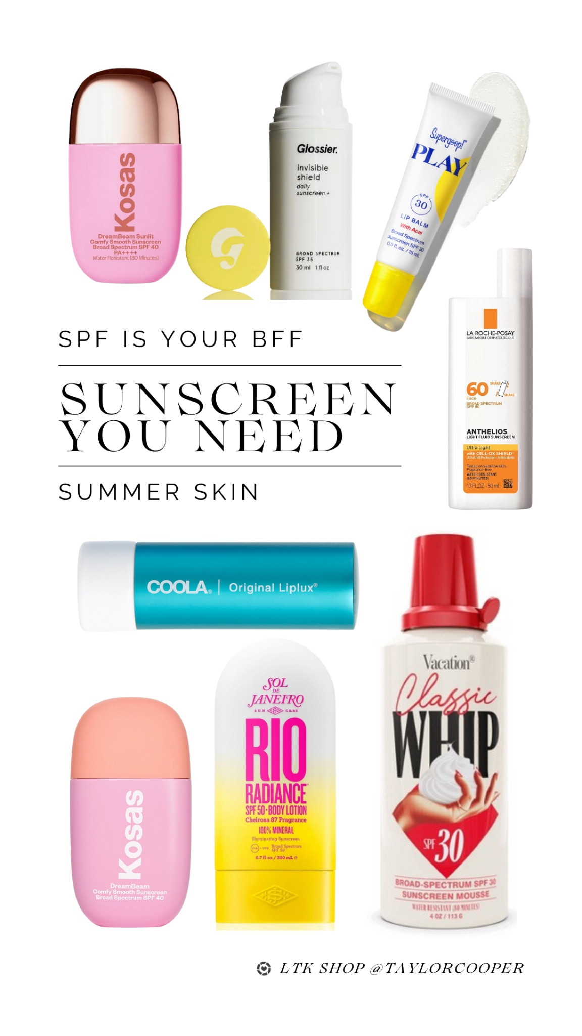 My favorite sunscreen for your face, lips and body 🧴☀️👙✨

#sunscreen #spf #skincare #summer #summerskin

#LTKSeasonal #LTKBeauty #LTKSwim