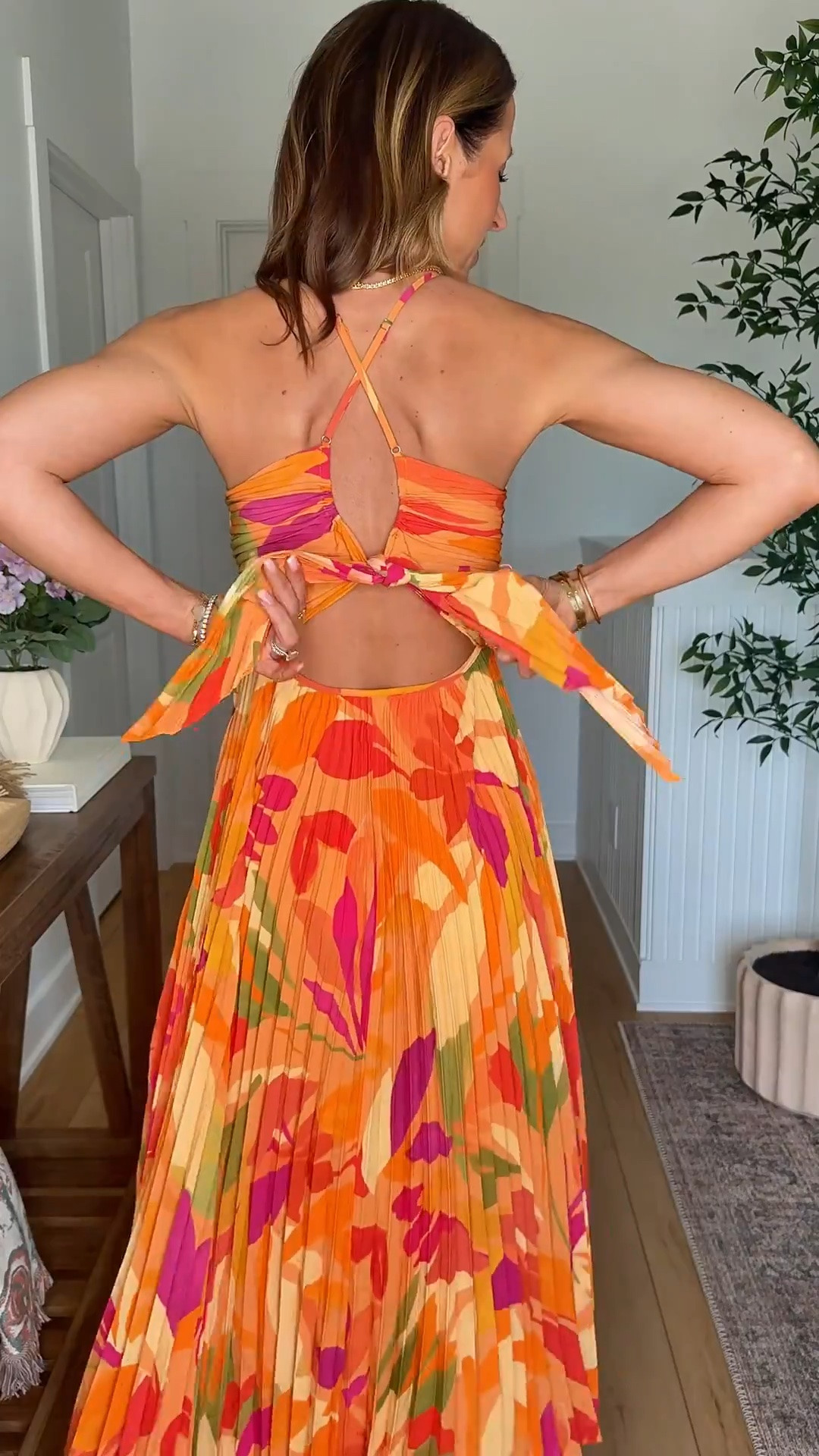 Code LISA123 on first time purchases. Summer wedding guest. Fall wedding guest. Wearing XS. Cocktail dress. Party dress. Pleated midi dress. Vacation dress. Destination wedding. Resort wear. Resort outfit. Vacation outfit. 

#LTKTravel #LTKWedding #LTKootd