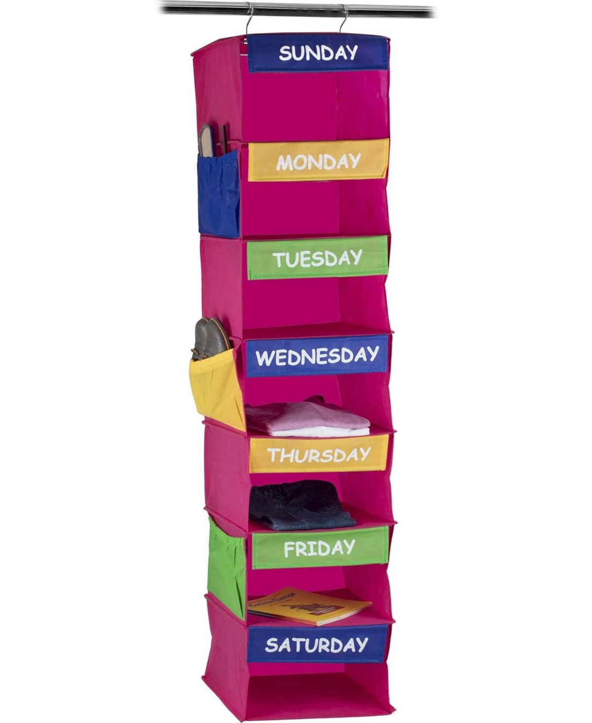 Kids Closet Organizer - Daily Activity Kids Hanging Rack - 7 Shelf Storage Portable Cloth Organizer for Closet Solutions - 12x22;D x 12x22;W x 50x22;H | Macy's