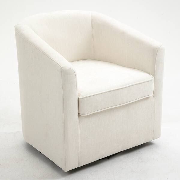 Crescent Barrel Swivel Upholstered Accent Chair | Bed Bath & Beyond