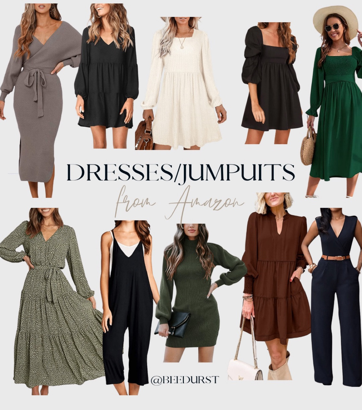 Affordable dresses & jumpsuits for all any occasion from Amazon! 

Sweater dress, long sleeve dress, maxi dress, jumpsuit, dressy jumpsuit, casual dresses 

#LTKunder100 #LTKcurves #LTKstyletip
