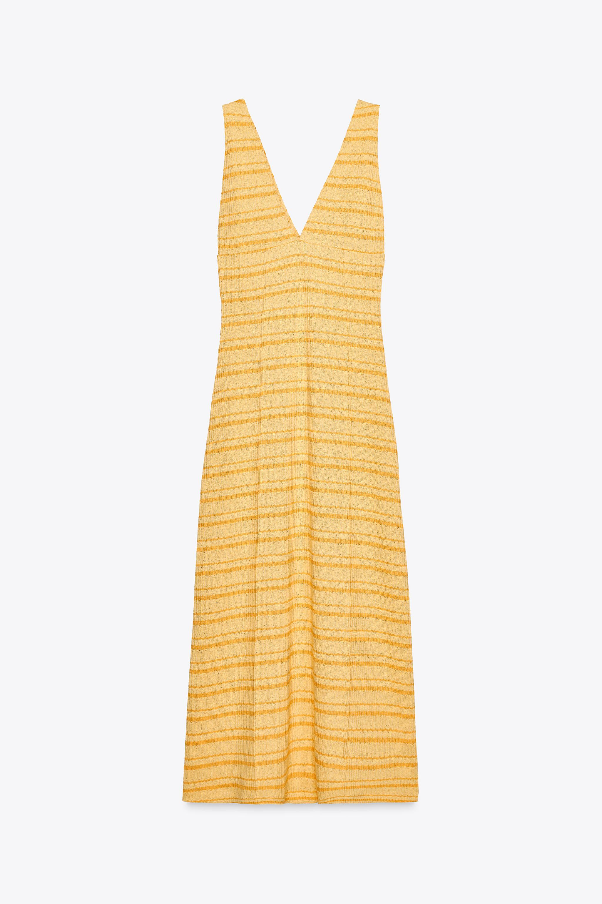 RUSTIC MIDI DRESS | Zara UK