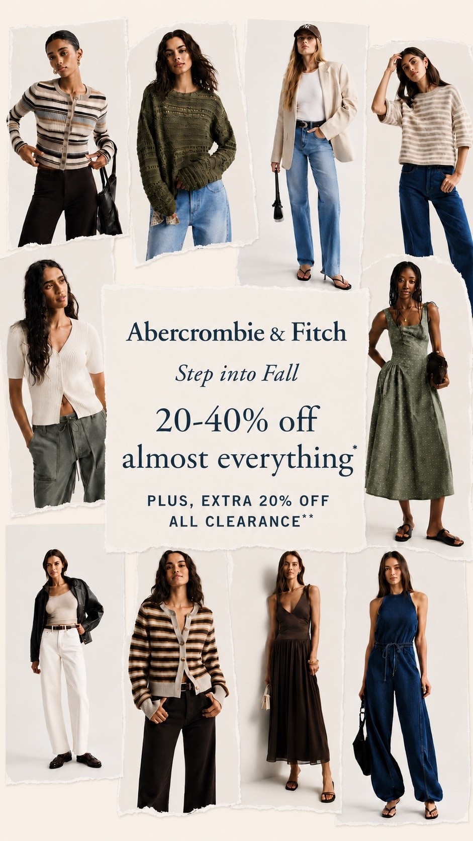 Everything at  Abercrombie is 20-40% off! They have so many goodies for fall! My cart filled up so FAST 🛒🤭