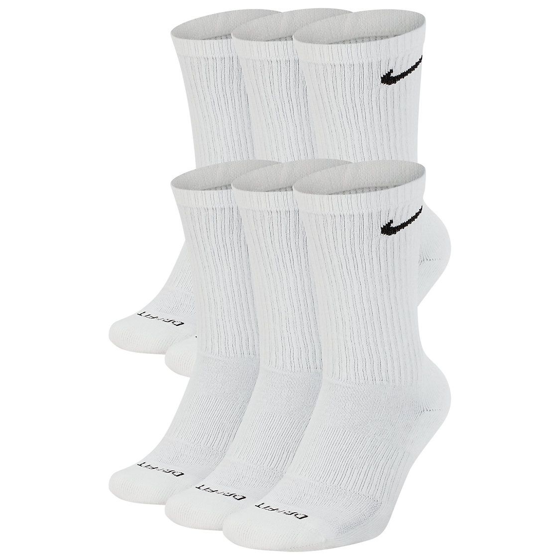 Men's Nike 6-pack Everyday Plus Cushion Crew Training Socks | Kohl's