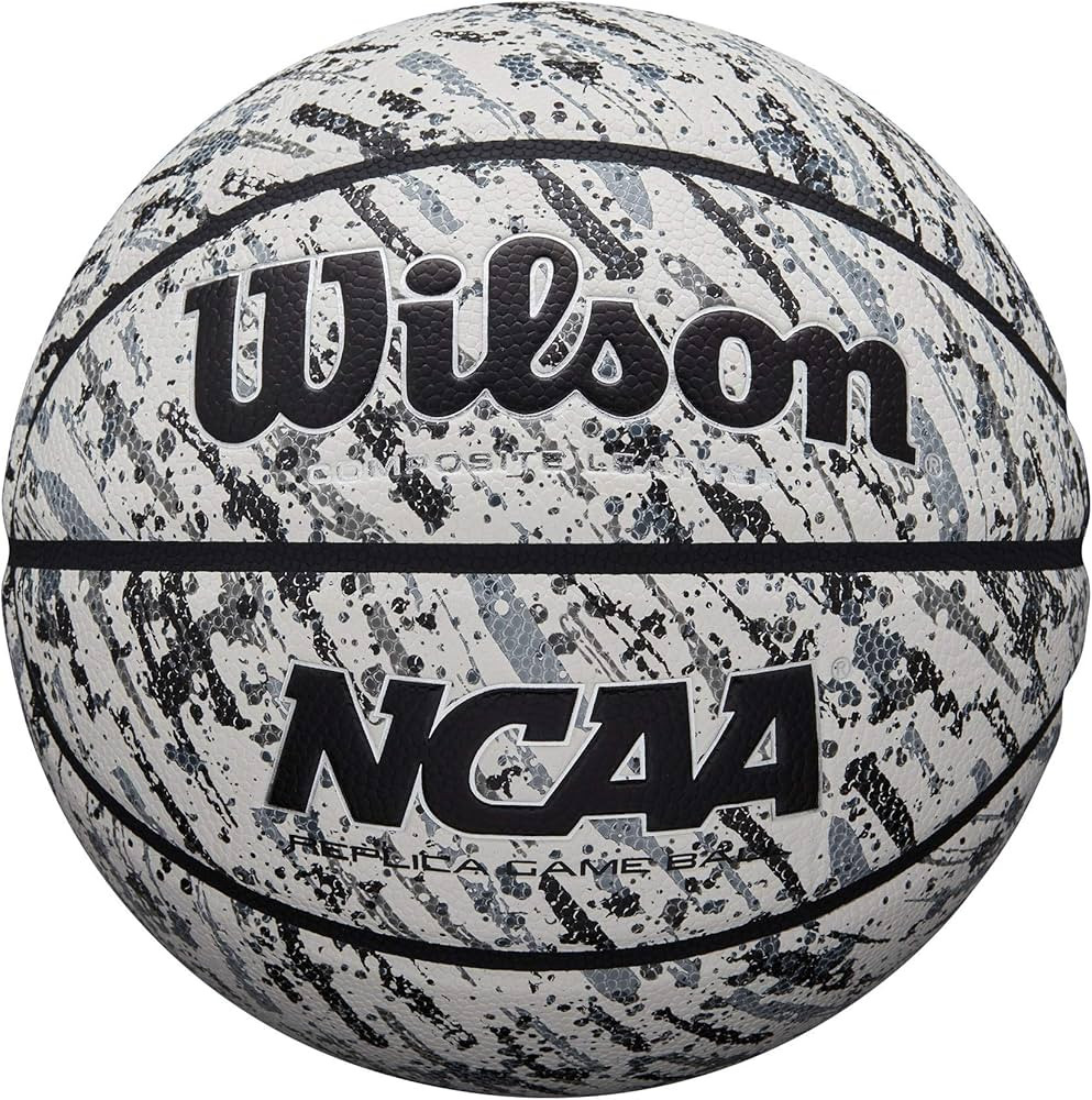 Wilson NCAA Replica Splatter Basketball - Size 7 - 29.5", Black/White | Amazon (US)