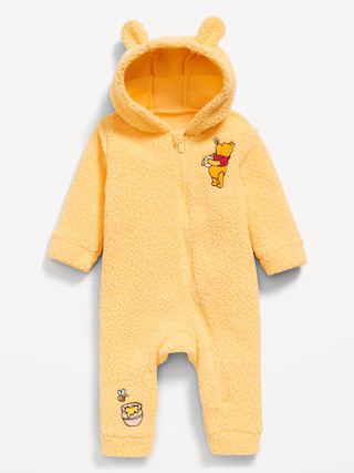 Disney© Winnie the Pooh Sherpa Hooded One-Piece for Baby | Old Navy (US)
