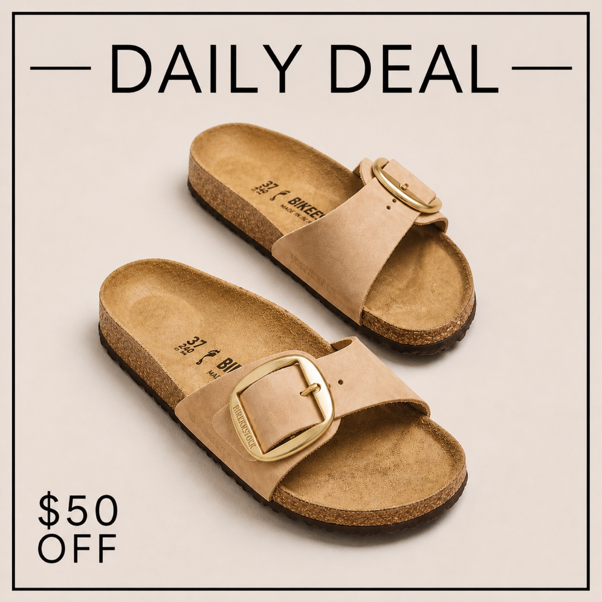 $50 off a $150 purchase. These are not supposed to be working on Birkenstocks, but the money is coming off.

#LTKSaleAlert #LTKMothersDay