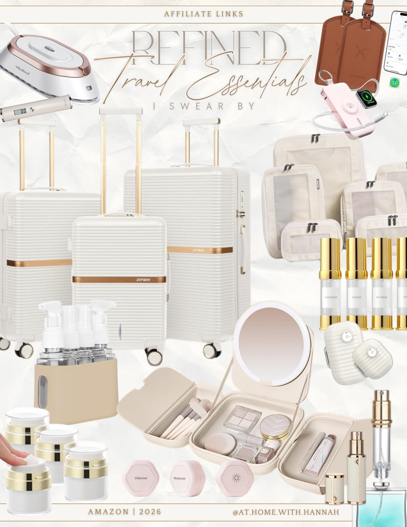 Refined travel essentials I swear by ✨ 
Functional, beautiful, and genuinely trip-saving. Everything is linked here for easy browsing.

Luggage, packing cubes, beauty organizers, and smart travel upgrades all in one place.


#LTKTravel #LTKselfcare #LTKHome