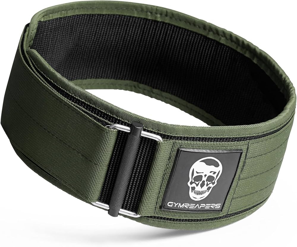 Gymreapers Quick Locking Weightlifting Belt for Bodybuilding, Powerlifting, Cross Training - 4 In... | Amazon (US)