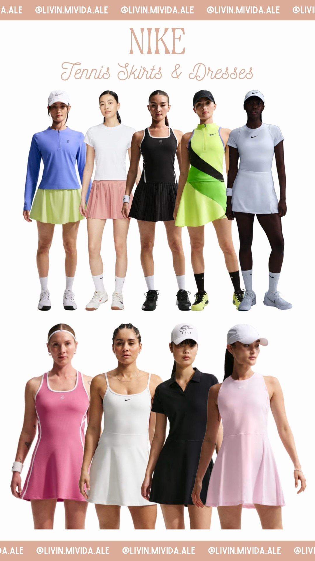 Tennis skirts & dresses 👗 

#nike #skirt #dress

#LTKootd #LTKSeasonal #LTKfitnessgoals