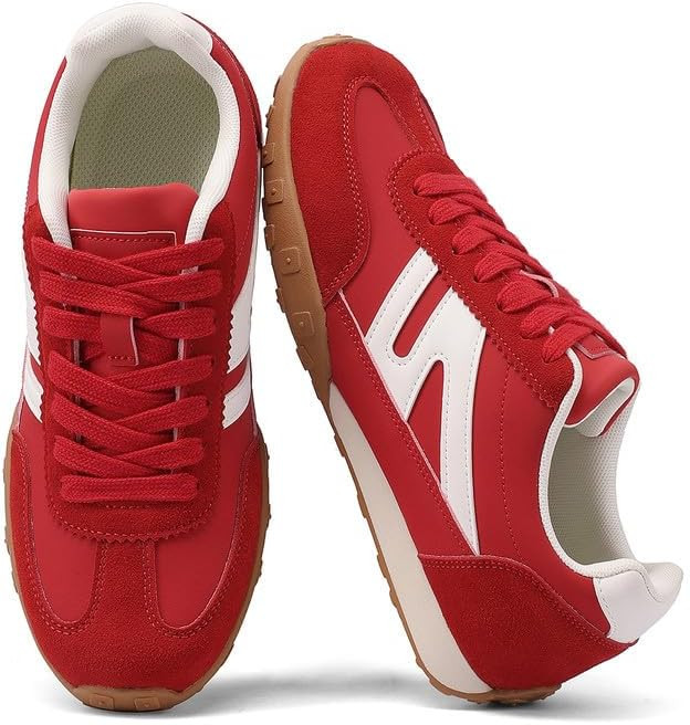 Sneakers for Women Retro Fashion Trendy Sneakers with Foam Insole Casual Shoes for Walking Tennis... | Amazon (US)