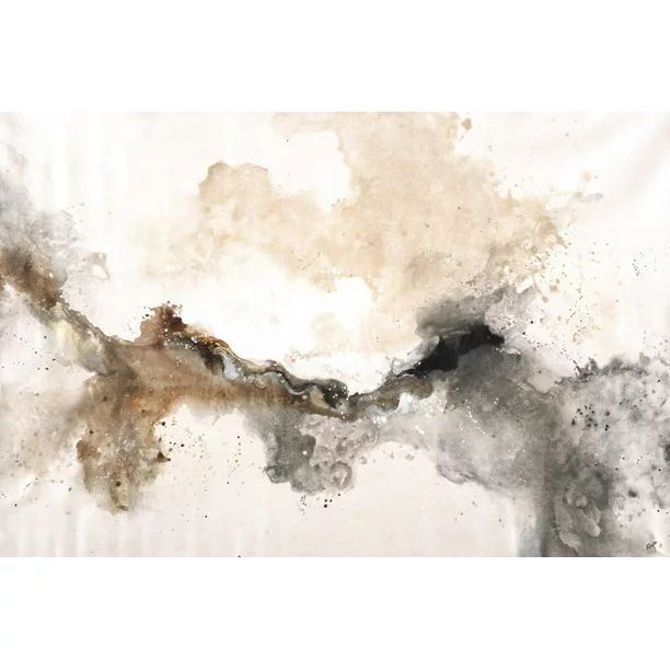 Soft Stream Modern Abstract Splatter Art Print Wall Art By Rikki Drotar - Walmart.com | Walmart (US)