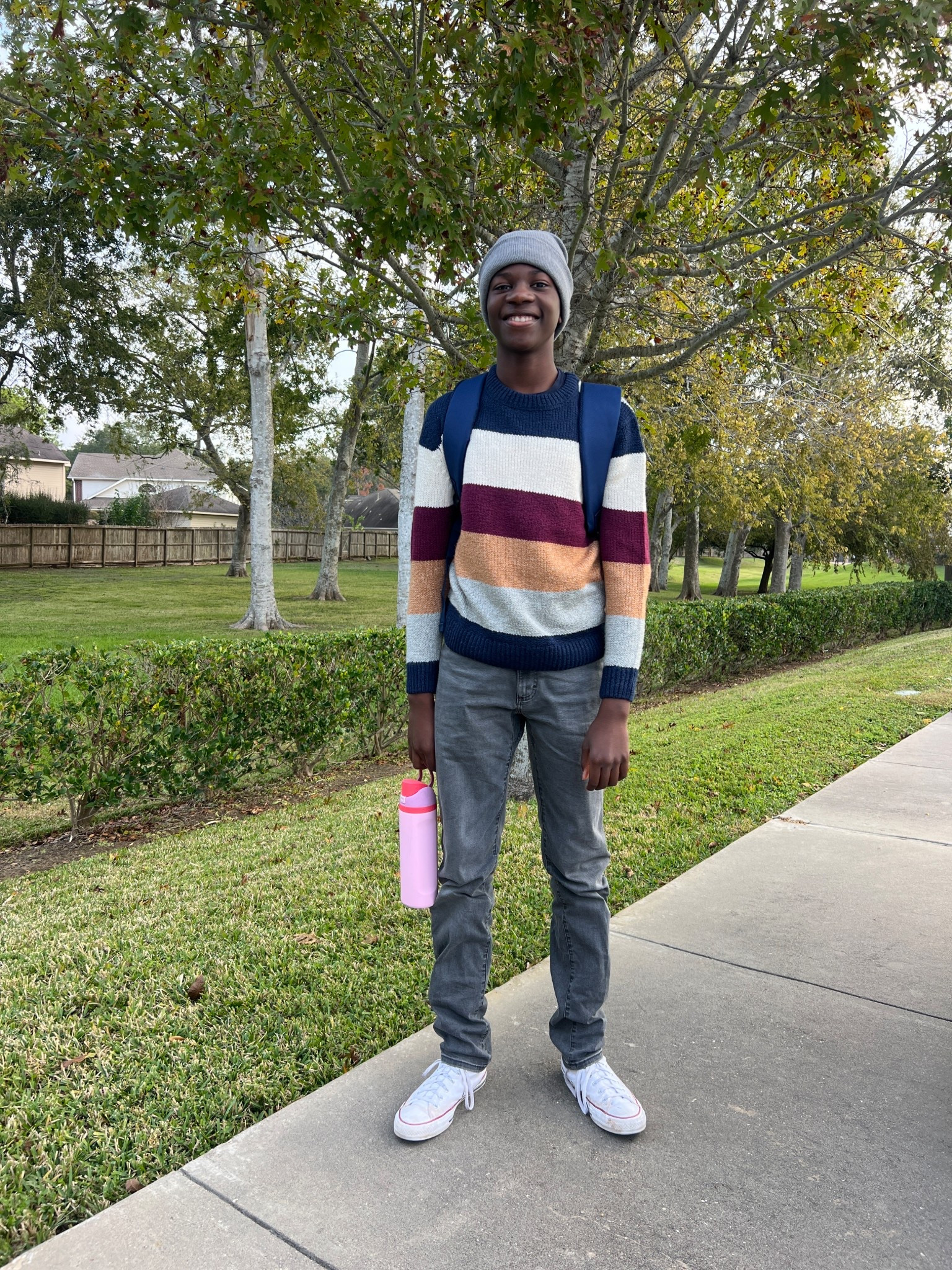 Winter outfit for boys! Such a cute color blocked sweater to wear with jeans this winter. He’s wearing a 16  

#LTKKids #LTKHoliday