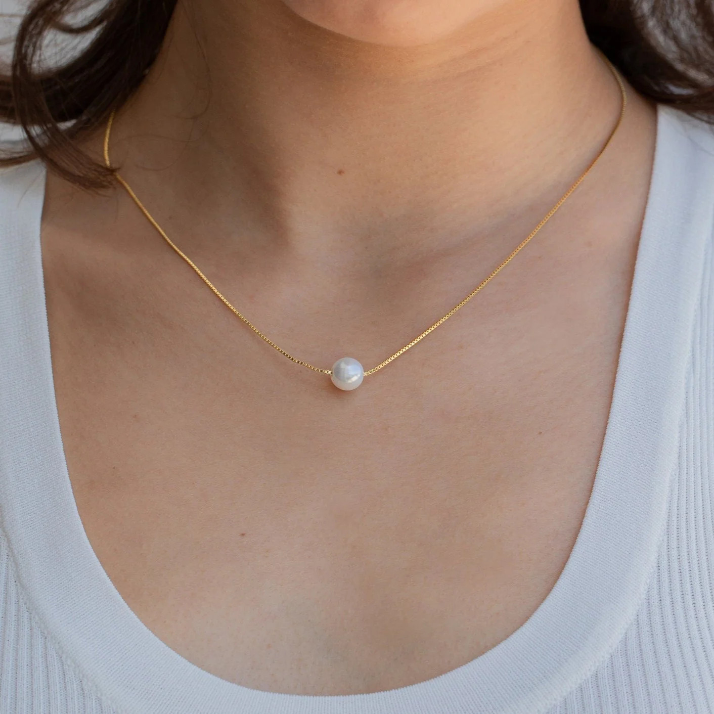 Kennedy Pearl Necklace | Caitlyn Minimalist