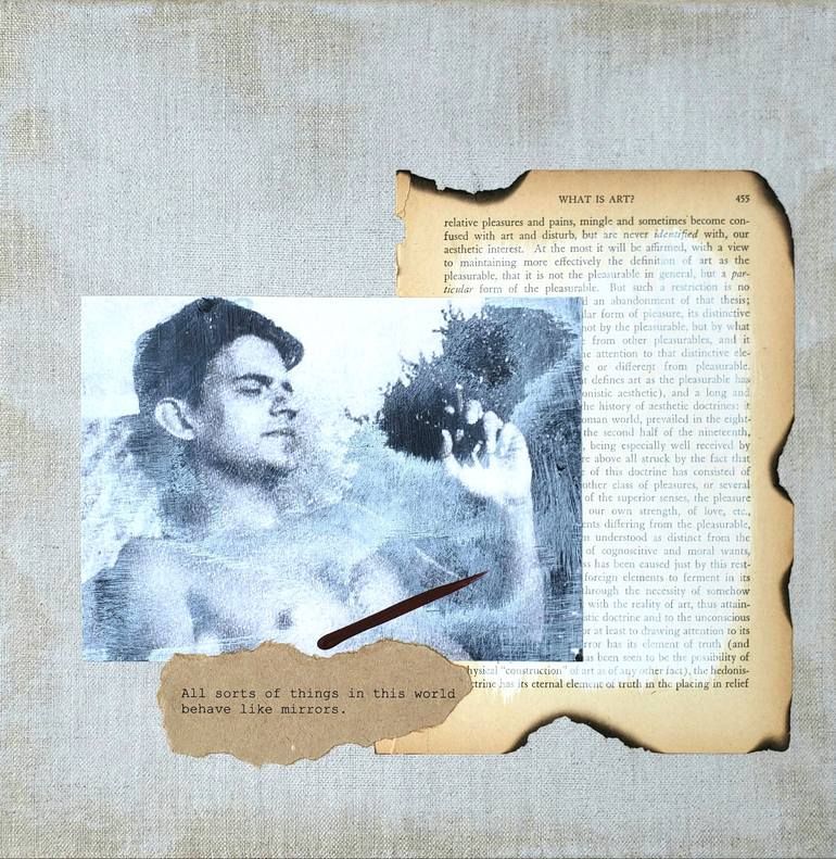 Philosophers of the Smoking Room - Jacques Lacan - Smokin' Hot Collage | Saatchi Art 