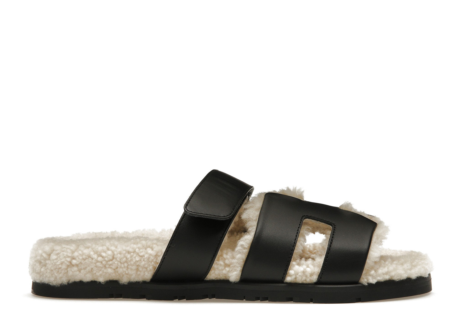 Hermes Chypre SherlingCalfskin (Women's) Sneakers in Noir/Ecru | StockX