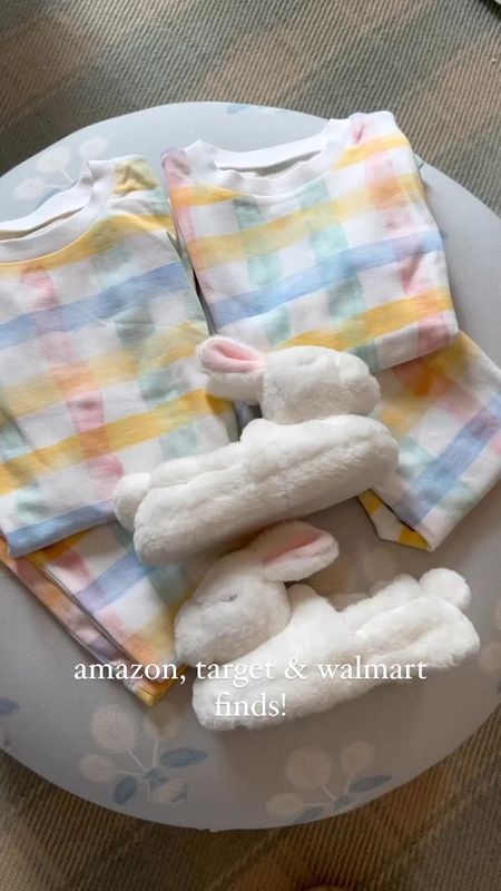 Easter finds for kids! 
💙 These Easter pajamas are SO cute and I love the pastel colors! I think they’re a great gender neutral option! 

🐰 bought these bunny slippers for both Charleston and William! They love them! 

💙🐰 The bunny sweater and pants and shoes are the sweetest! 

#LTKfamily #LTKkids #LTKSeasonal