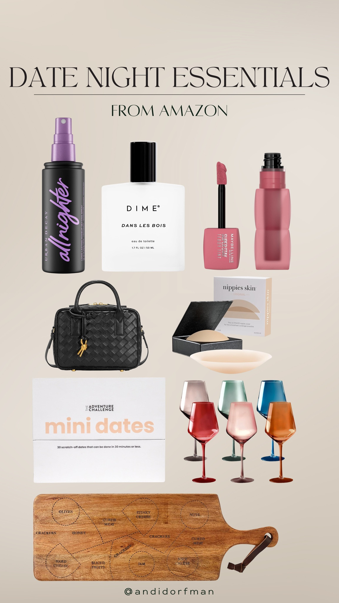 A few date night essentials - for staying in or going out! 🥰