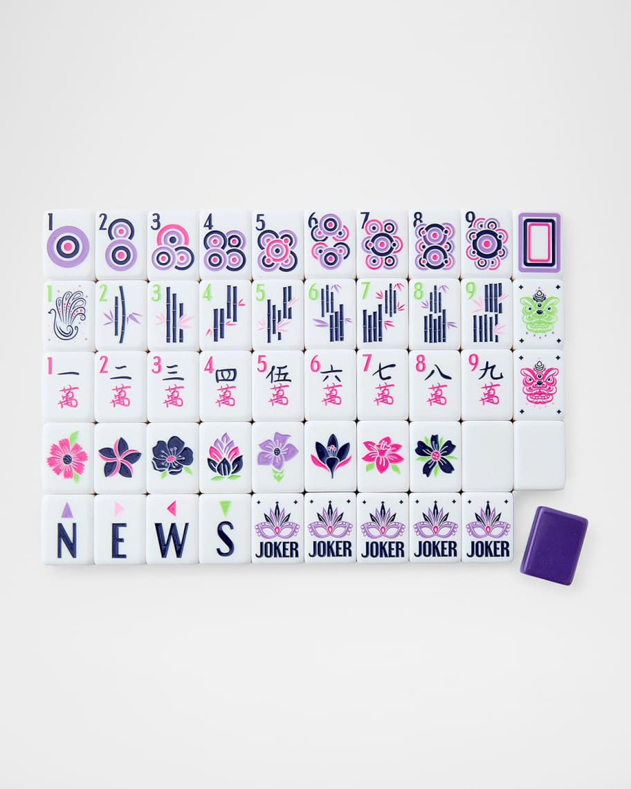OH MY MAHJONG Lilac Soiree Tiles | Neiman Marcus