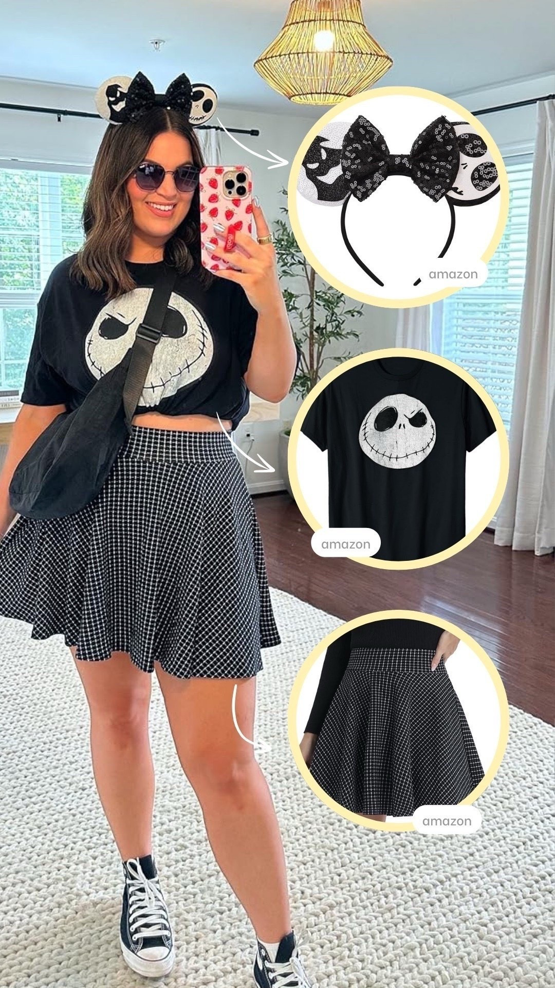 Midsize Halloween Disney outfit! Bralette / skort / tee - XL 

#founditonamazon #womensstyle #disneystyle Disney outfit idea,

#LTKootd #LTKSeasonal #LTKMidsize