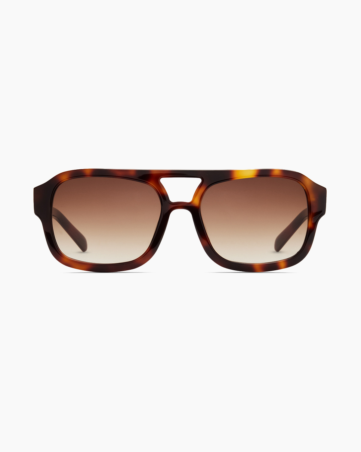 Berlin Polarized Acetate Sunglasses in Ginger Tortoise with Brown Gradient lens | Quince