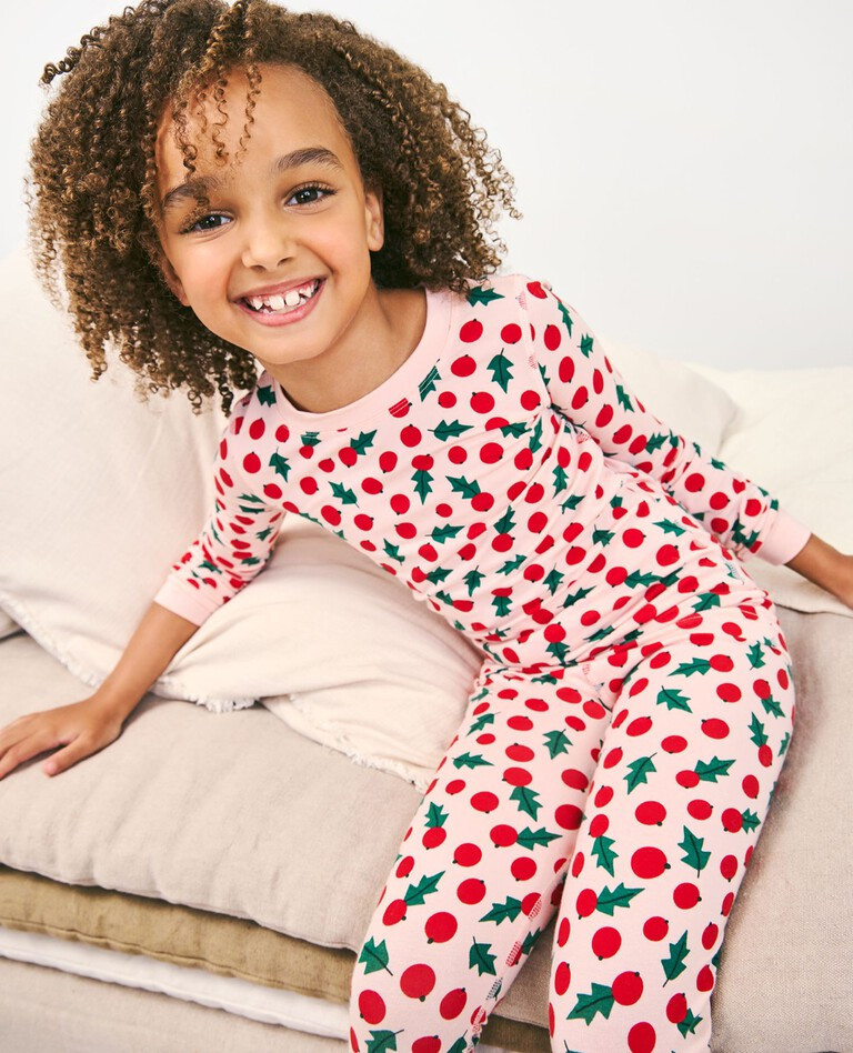 Kids Holiday Long John Pajama Set in HannaSoft™ | Hanna Andersson