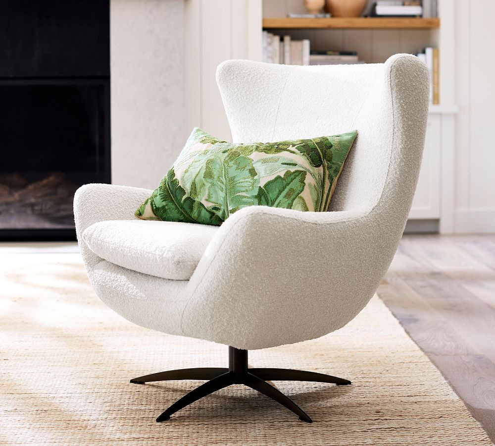 Wells Tightback Swivel Chair | Pottery Barn (US)