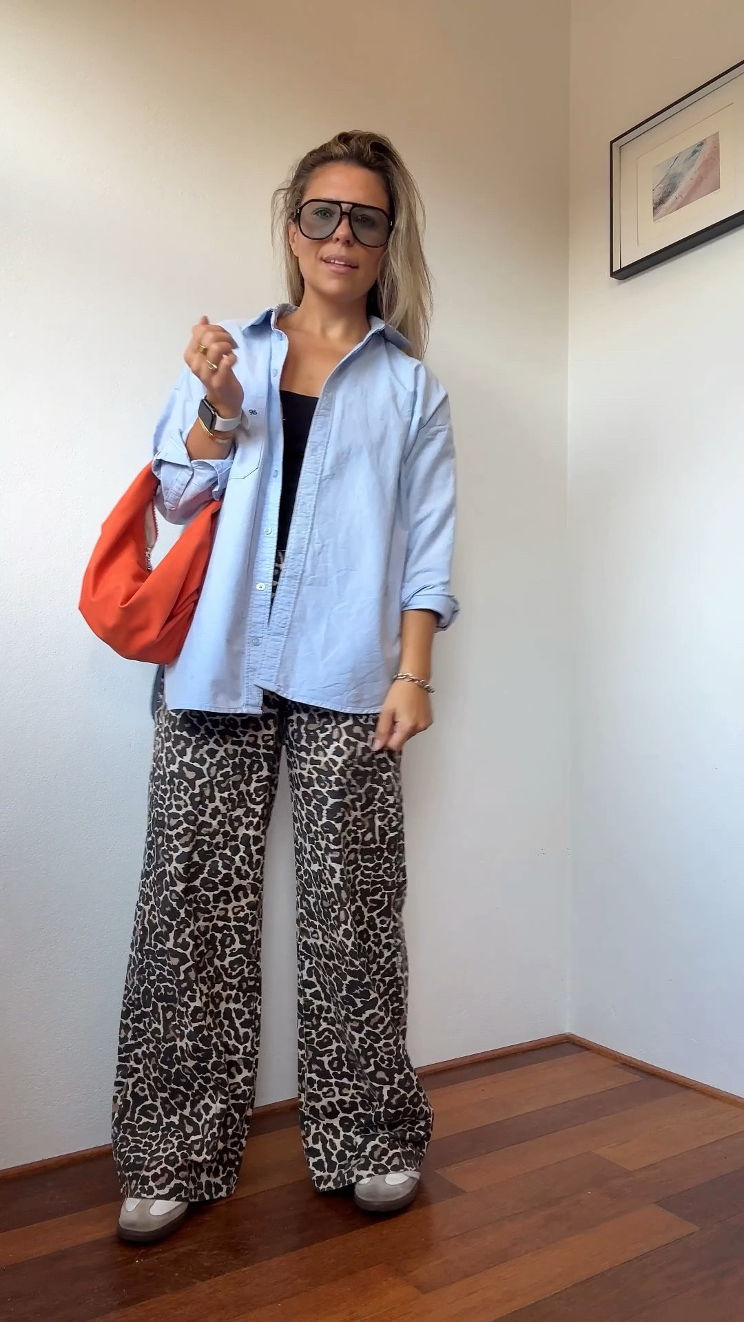 Leopard, blue and a dash of orange. Recipe for a chic outfit  

#LTKaustralia