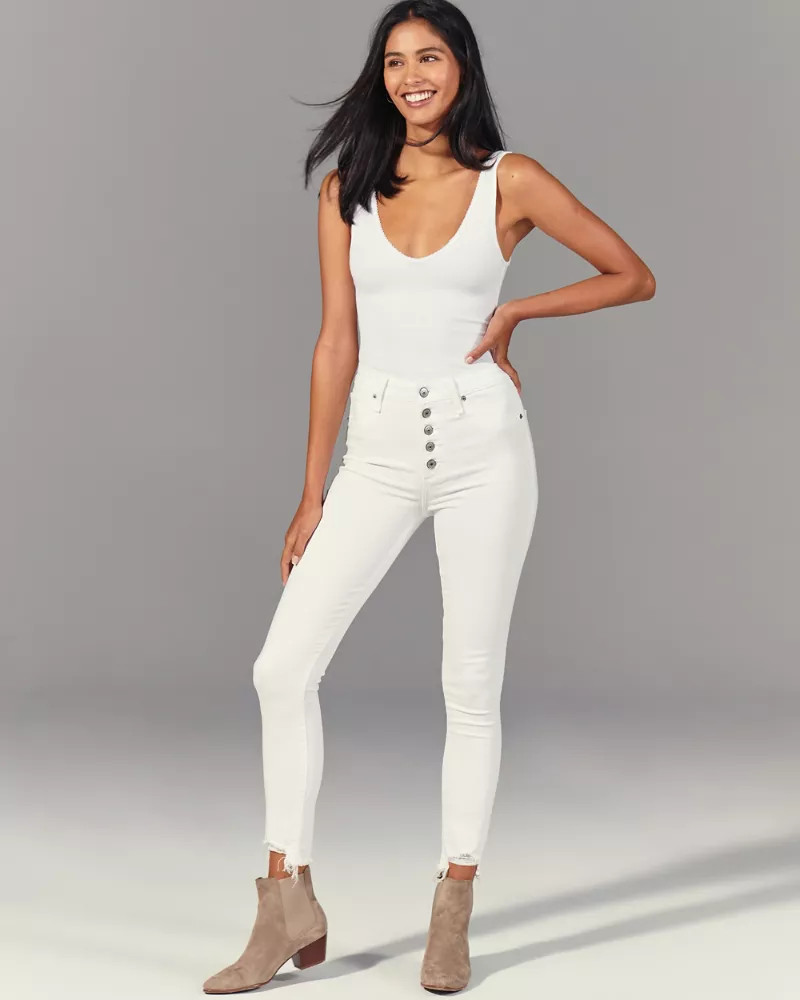 High Rise Ankle Jeans | Abercrombie & Fitch US & UK