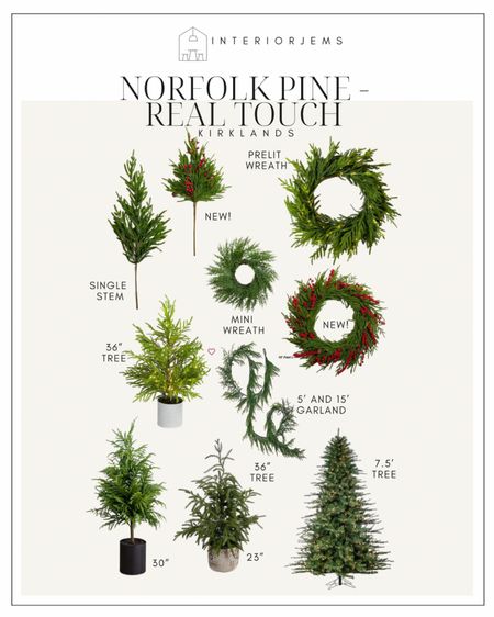 The most popular garland for Christmas, don’t wait on these they sell out by Halloween, some of them may already be sold out, real, touch, wreath, real touch, Christmas tree, real touch, Garland, Norfolk Garland

#LTKsalealert #LTKhome #LTKHoliday