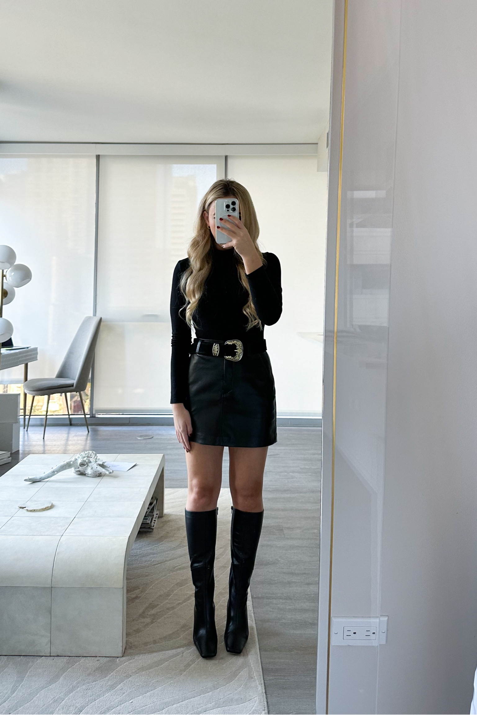 weekend going out outfit 

holiday party outfit
weekend outfit
winter going out outfit 
Aritzia skirt
Tony bianco black boots
Western belt
Chicago, NYC outfit, New York City winter outfit 
Turtleneck outfit 

#LTKHoliday #LTKCyberWeek

#LTKshoecrush #LTKparties #LTKsalealert

#LTKSeasonal #LTKShoeCrush #LTKStyleTip