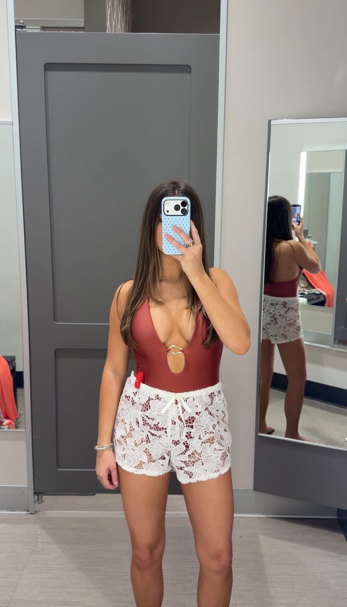 Crochet shorts + a cute one-piece = the easiest beach outfit ☀️

@Target 

target swim. trendy one piece swim. crochet shorts. spring break outfit. swim coverup. target style. 

#LTKSwim