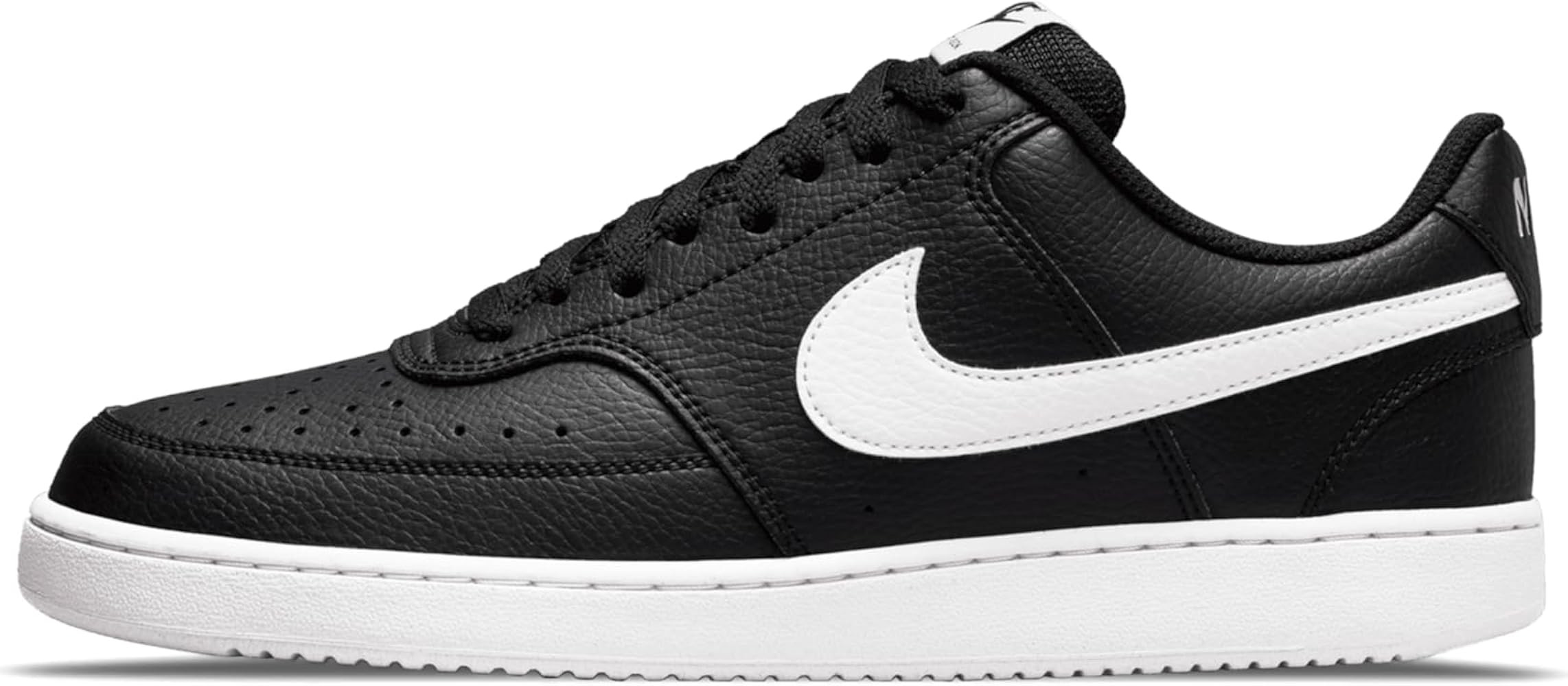 Amazon.com | Nike Men's Court Vision Low Next Nature Shoes, Black/White-Black, 12 | Shoes | Amazon (US)
