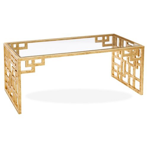 Page Coffee Table - Gold | Center Table, Lounge Table | One Kings Lane