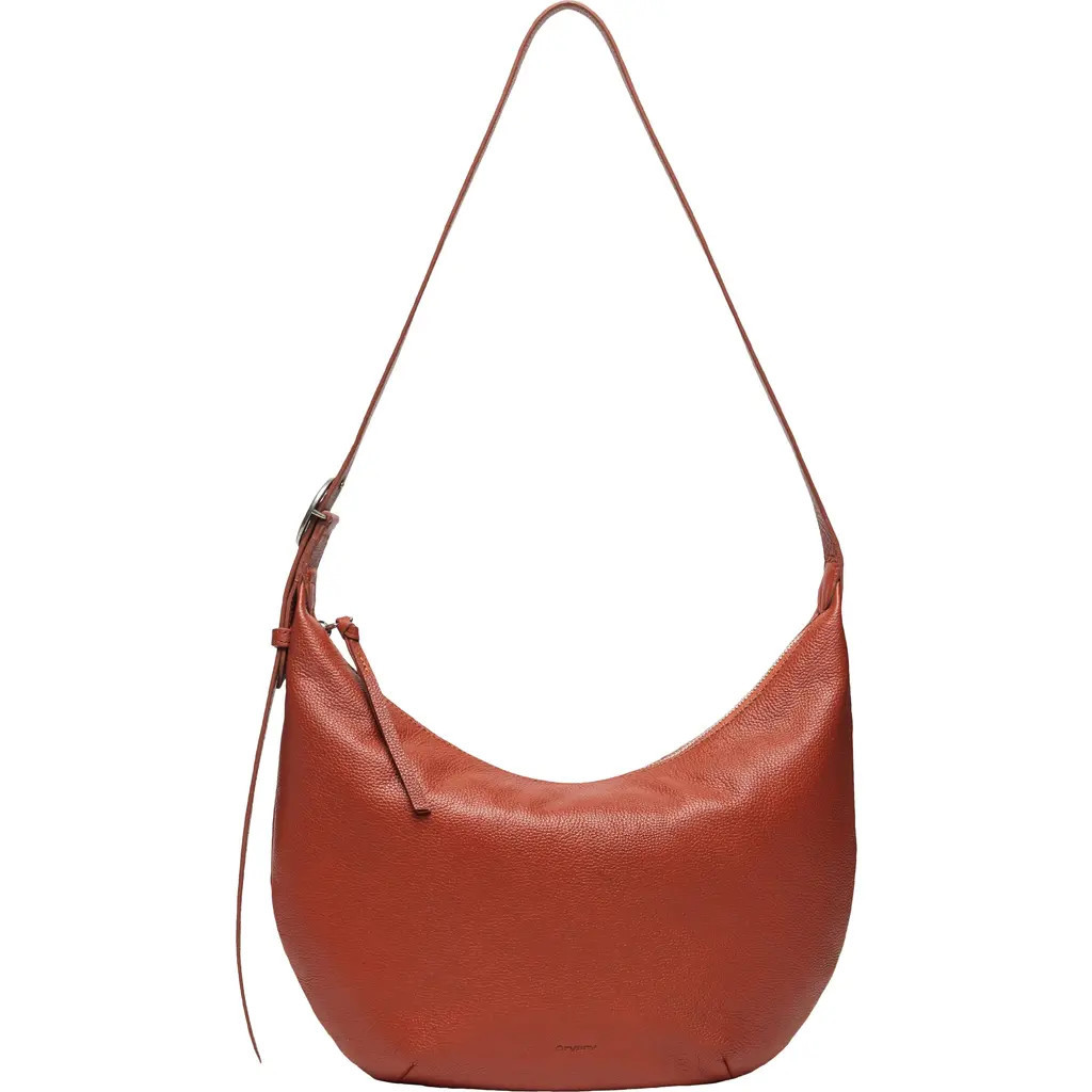 Oryany Crescent Leather Shoulder Bag in Cognac at Nordstrom | Nordstrom