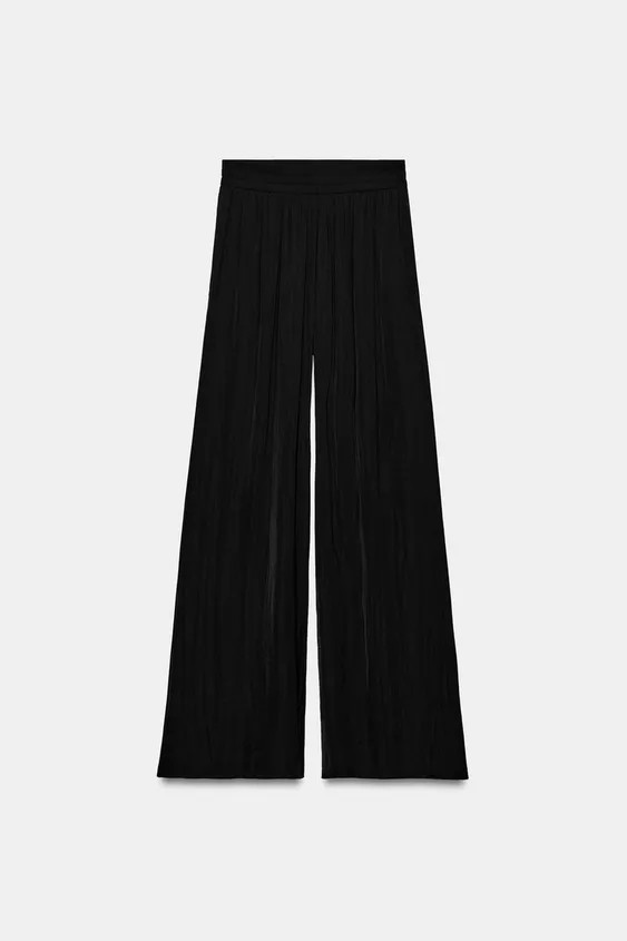FLOWING WIDE-LEG TROUSERS | Zara UK