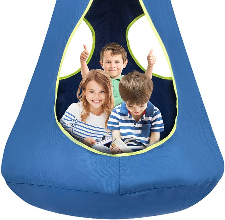 Kids Pod Swing Seat, Hanging Hammock Chair, Sensory Swing for Indoor and Outdoor Use (43.5" D x 5... | Amazon (US)