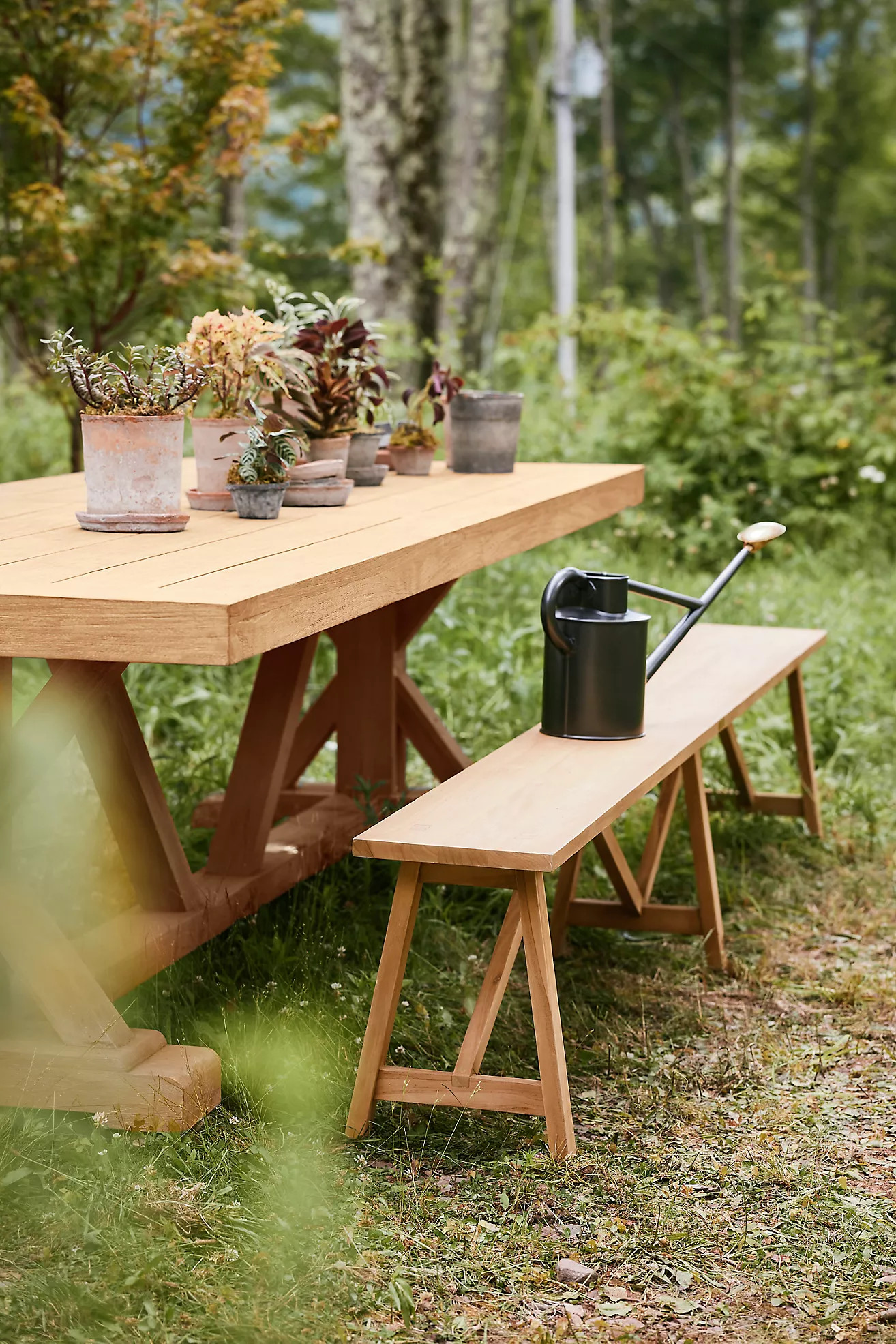 Trestle Teak Bench | Terrain