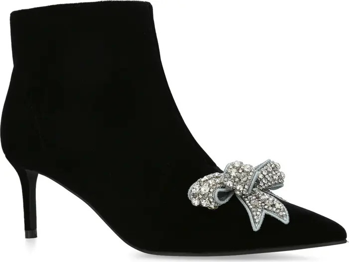 Kurt Geiger London Belgravia Bow Pointed Toe Bootie (Women) | Nordstrom | Nordstrom