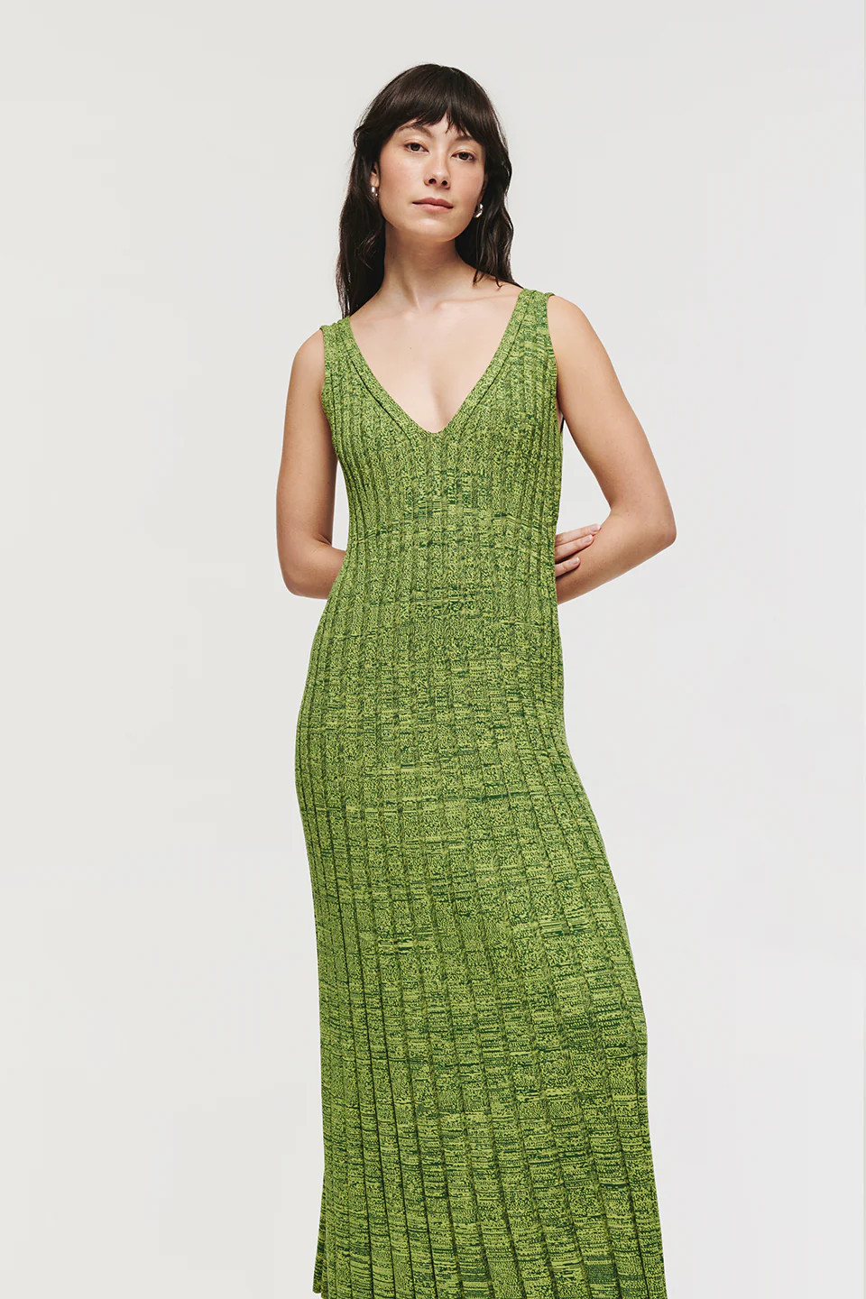 Mermaid | Knitted Dress in Dark Green | ALIGNE | Aligne UK