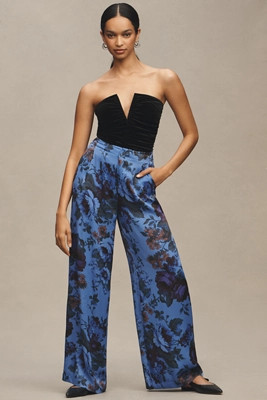 Maeve Printed Pull-On Pants | Anthropologie (US)