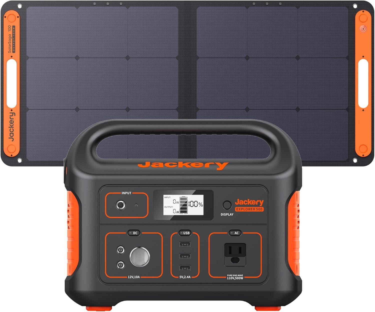 Jackery Solar Generator Explorer 500, 518Wh Portable Power Station Mobile Lithium Battery Pack wi... | Amazon (US)