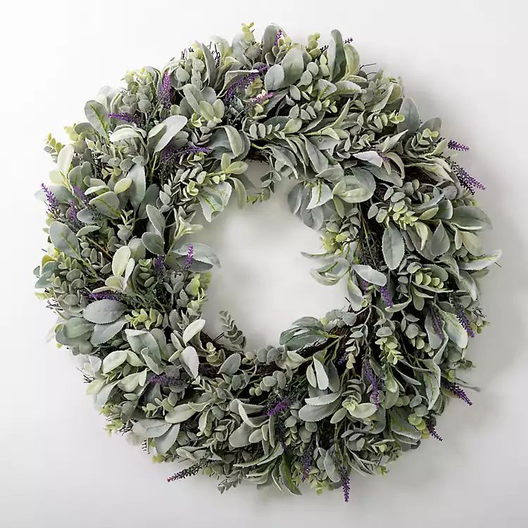 Lavender and Lamb's Ear Wreath | Kirkland's Home