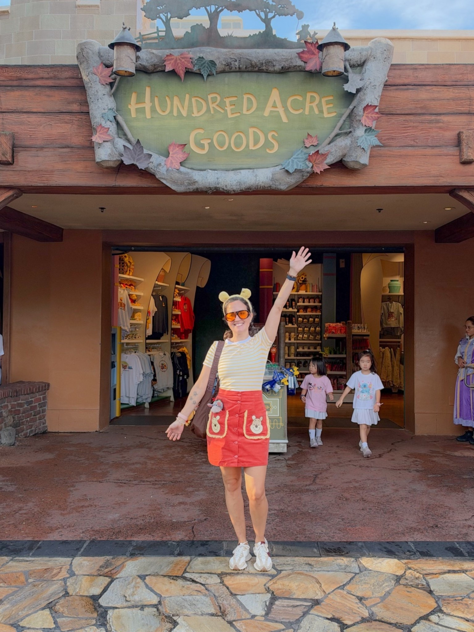 Magic Kingdom Disney fit! Winnie the Pooh ootd. My outfit is from Unique Vintage but they no longer sell Disney items. Linked other Pooh options.