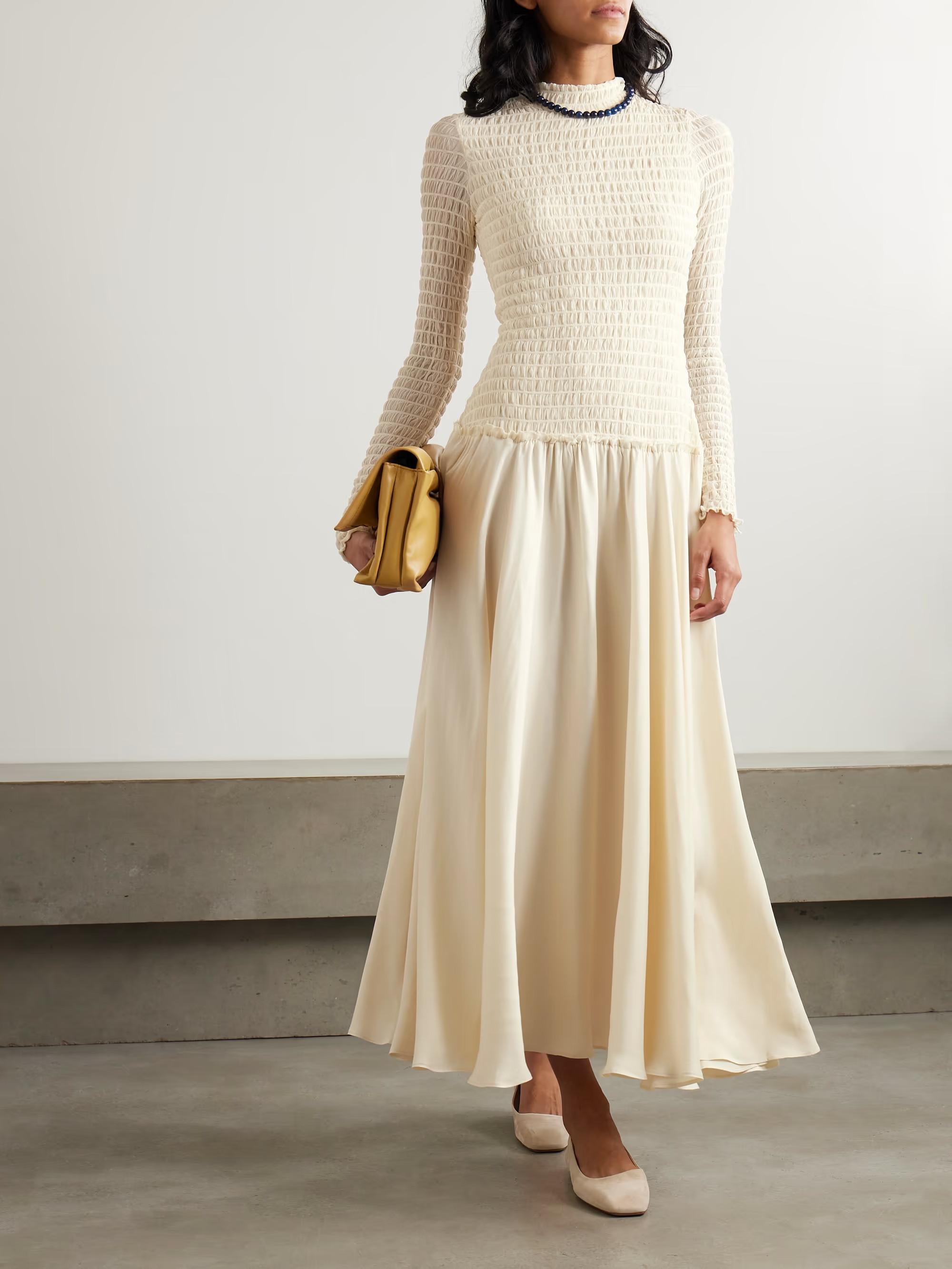 The ease of Mediterranean style inspires SIEDRÉS' 'Feja' dress. It's made from a combination of ... | NET-A-PORTER (US)