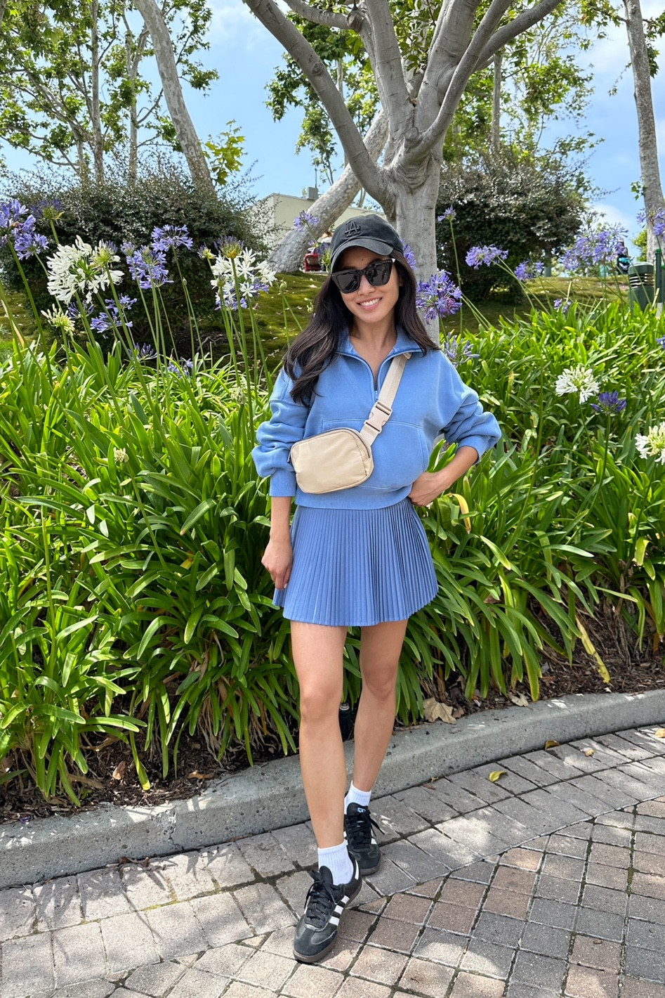 Comfy casual outfit。mom friendly and also very practical for a day at a theme park / Disney. 

Use code AFJEAN for extra 15% off at A&F ends today Monday 

• Lululemon skirt size 2 - with built in shorts and pockets under! Petite friendly shorter length. I love the matching lightweight shorter tee also linked (I sized up on that one)

• Uniqlo built in bra tank top xxs

• Abercrombie sweatshirt Xs - very comfortable and has pockets as well. My usual size xxs also works and fits a little more shrunken and hits waist length. I sized up to Xs for an oversized fit (still petite friendly in length)

• Amazon belt bag

• amazon Hanes socks 

• Adidas sambas sneakers men’s 4 = womens 5/5.5

• 47 brand hat 

#petite friendly weekend outfits 


#LTKfamily #LTKtravel 

#LTKSeasonal