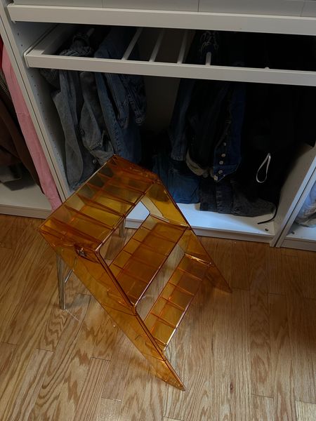 Acrylic step stool from Amazon 