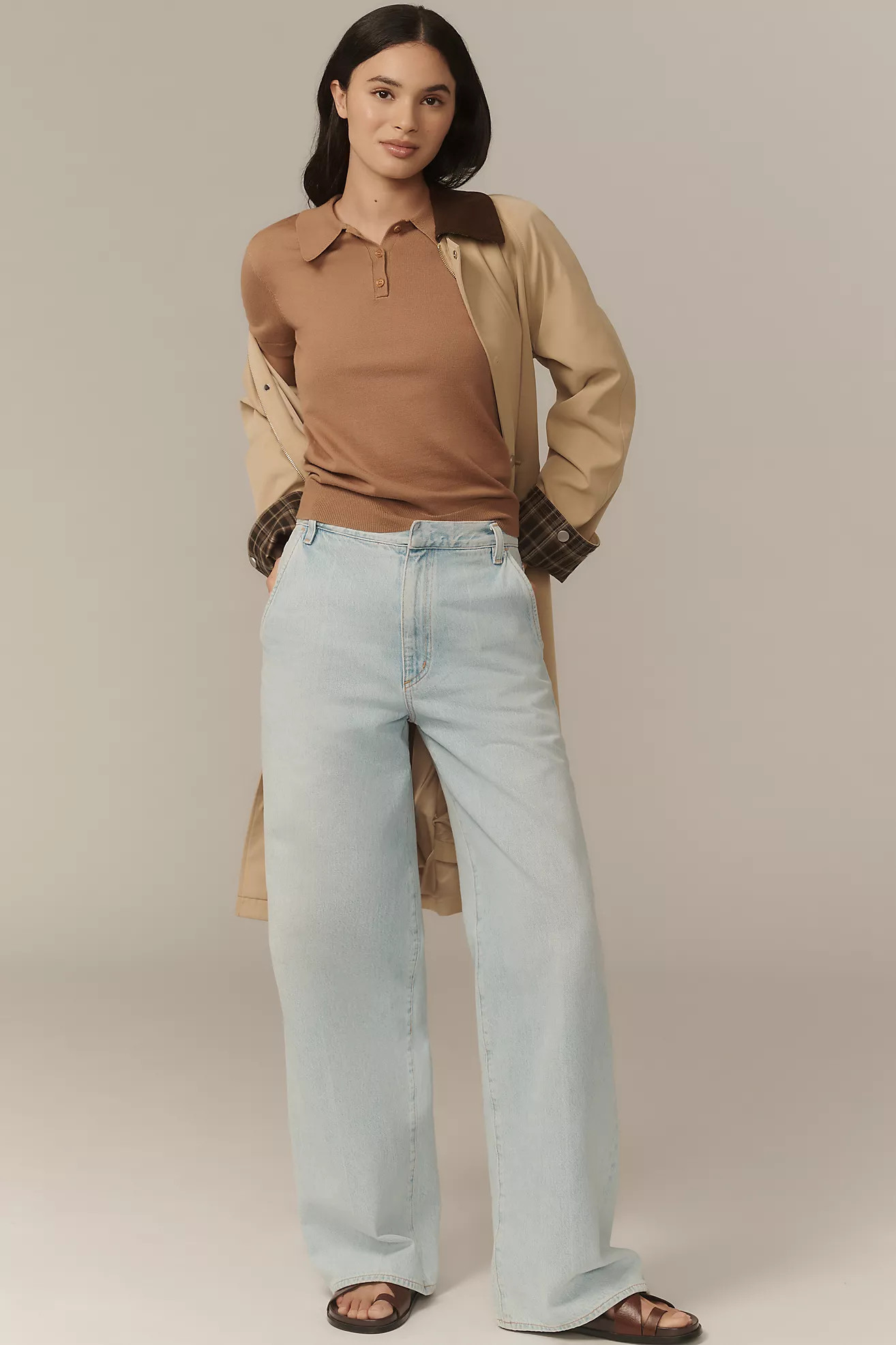 AGOLDE Shona High-Rise Wide-Leg Trouser Jeans | Anthropologie (US)